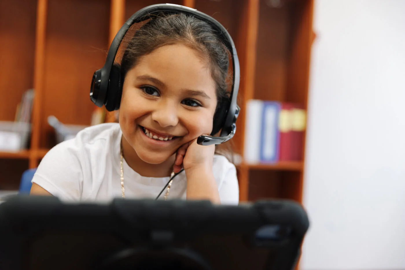 student learning literacy skills through reading partners connects